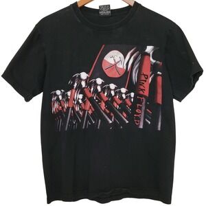 NWOT Pink Floyd "The Wall" Marching Hammers Unique Double Sided Black Shirt - M